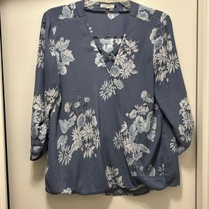 Maurice’s purple floral blouse